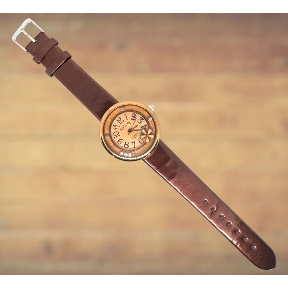 Y2k Vtg Women's Watch Copper Face Fresh Battery #1095